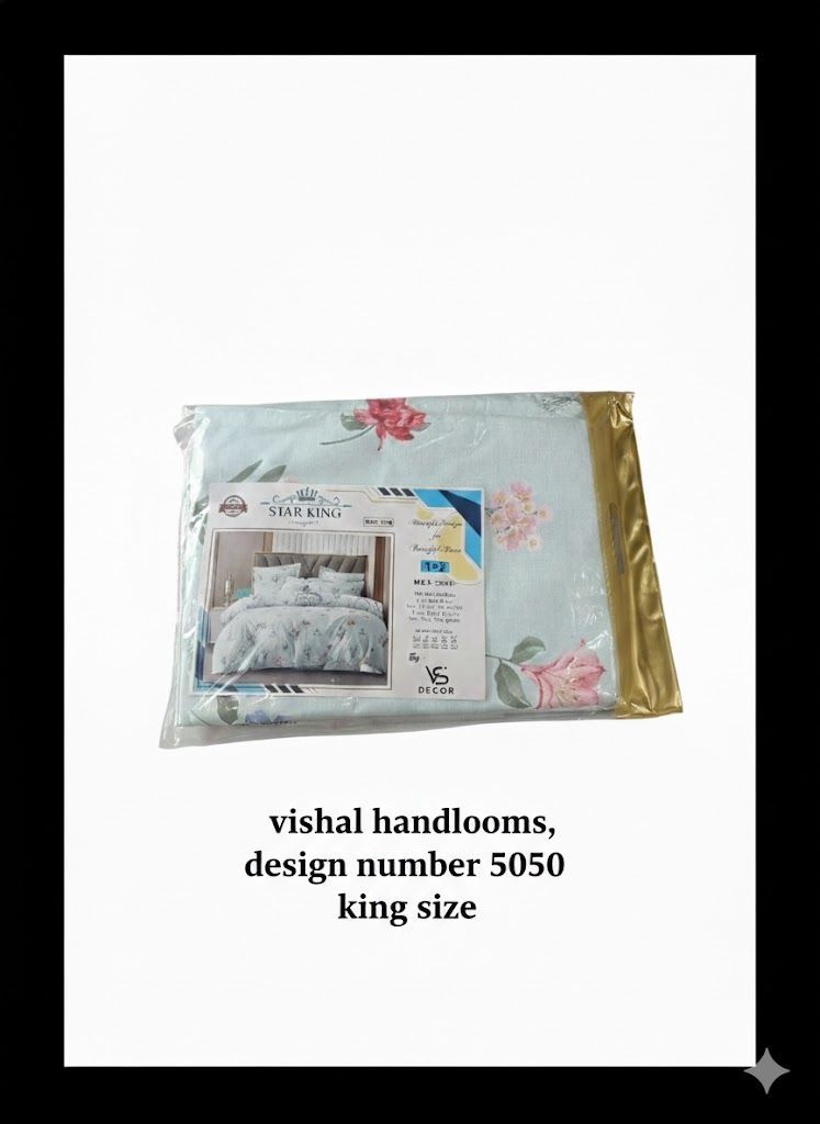 Vishal Handlooms - Star king size bedhseet